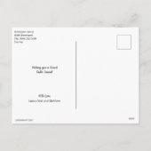 カスタマイズパーソナライズされた可能なイースターの水の色のスプラッシュ シーズンポストカード (裏面)