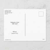 カスタマイズパーソナライズされた可能なイースターキッドのアートワーク シーズンポストカード (裏面)