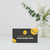 カスタマイズパーソナライズされた可能なテニスコートボールスポーツ 名刺 (スタンド正面)