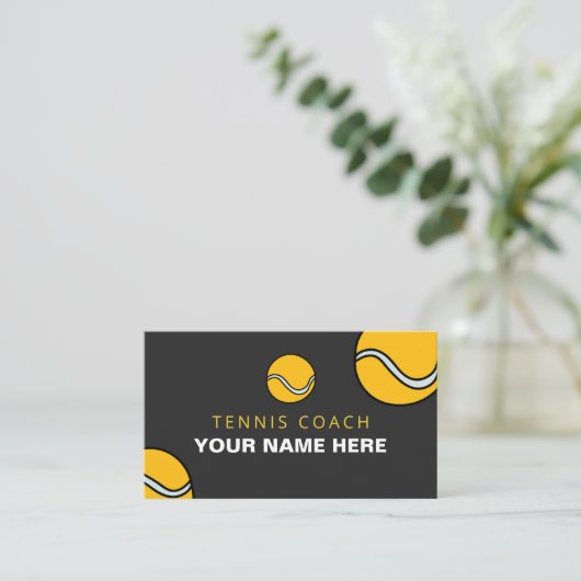 カスタマイズパーソナライズされた可能なテニスコートボールスポーツ 名刺