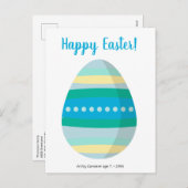 カスタマイズパーソナライズされた可能なハッピーイースター卵 シーズンポストカード (正面/裏面)