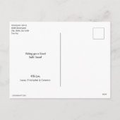 カスタマイズパーソナライズされた可能なハッピーイースター卵 シーズンポストカード (裏面)