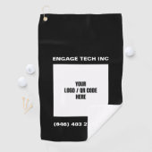 カスタマイズパーソナライズされた可能なフォトロゴQRコードブランド ゴルフタオル (インサイチュ)