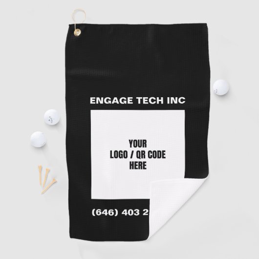 カスタマイズパーソナライズされた可能なフォトロゴQRコードブランド ゴルフタオル (インサイチュ)