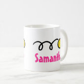 カスタマイズパーソナライズされた可能な名前のソフトボールマグ コーヒーマグカップ (正面右)