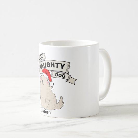 カスタマイズパーソナライズされた可能なFelizドいけなッグおもしろい コーヒーマグカップ (正面右)