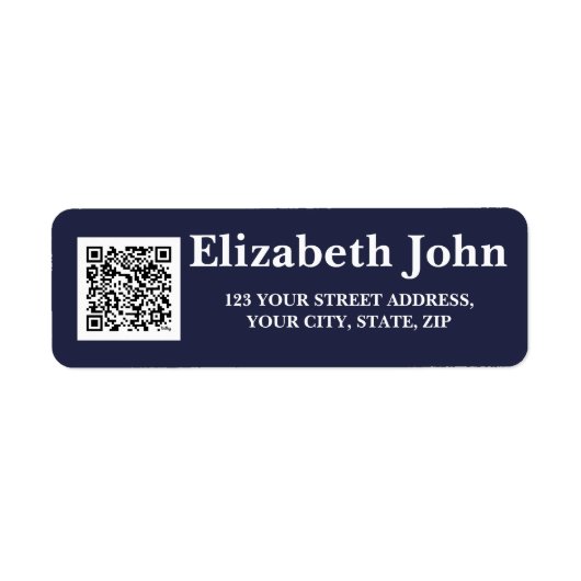 カスタマイズパーソナライズされた可能モダンなミニマル復帰 ラベル (正面)