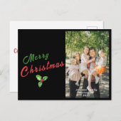 カスタマイズパーソナライズされた家族の写真 シーズンポストカード (正面/裏面)