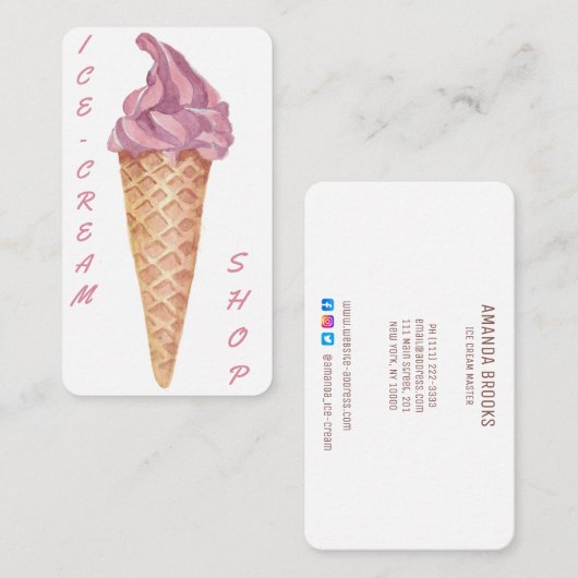 カスタマイズパーソナライズされた菓子 名刺 (正面/裏面)