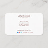 カスタマイズパーソナライズされた菓子 名刺 (裏面)