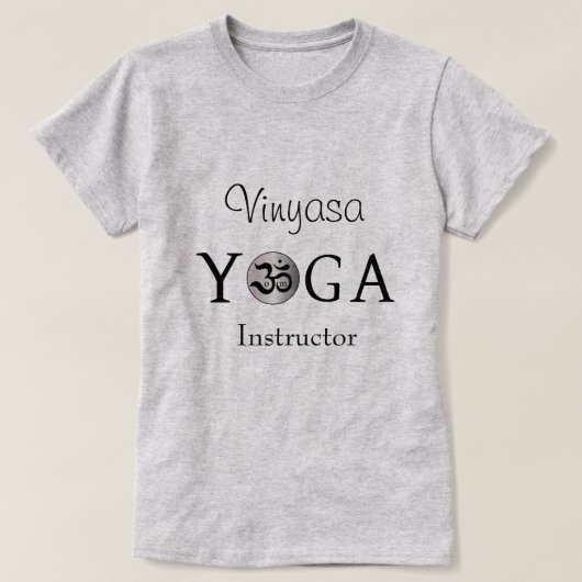 カスタマイズパーソナライズされたOm yogi yogaトレーニングシャツ Tシャツ (デザイン正面)