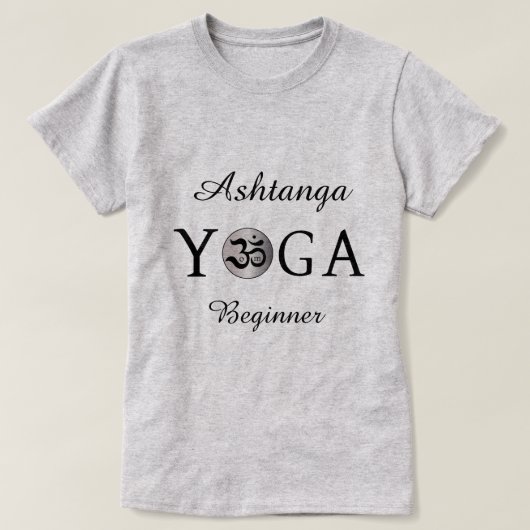 カスタマイズパーソナライズされたOm yogi yogaトレーニングシャツ Tシャツ (デザイン正面)