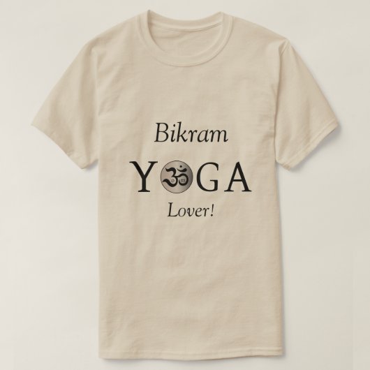 カスタマイズパーソナライズされたOm yogi yogaトレーニングシャツ Tシャツ (デザイン正面)