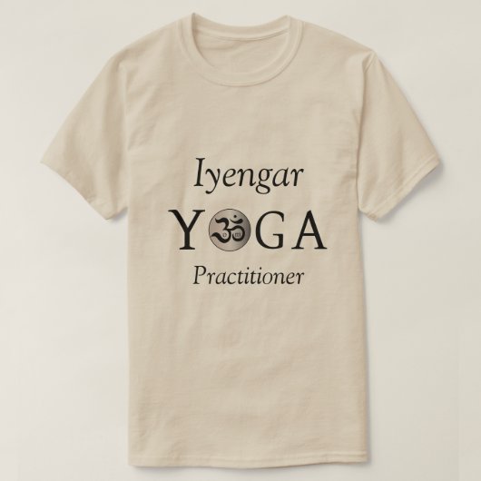 カスタマイズパーソナライズされたOm yogi yogaトレーニングシャツ Tシャツ (デザイン正面)