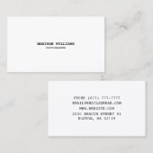 カスタマイズパーソナライズタイプライタスタイル白黒 名刺 (正面/裏面)