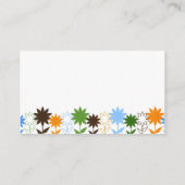 カスタマイズヒマワリの影- 名刺 (裏面)