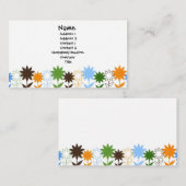 カスタマイズヒマワリの影- 名刺 (正面/裏面)