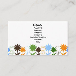 カスタマイズヒマワリの影- 名刺