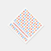 カスタマイズビキニ プールパーティー ブライズテイル スタンダードカクテルナプキン (角)