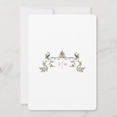 カスタマイズビクトリアン可能なメ結婚ニュー 招待状 (裏面)