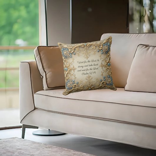 カスタマイズビクトリアン可能な聖句 クッション