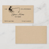 カスタマイズビクトリアン可能な魚釣り知人カード 名刺 (正面/裏面)