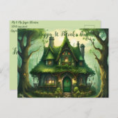 カスタマイズビクトリアン可能なSt Patrick's Dayコテージ ポストカード (正面/裏面)
