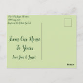 カスタマイズビクトリアン可能なSt Patrick's Dayコテージ ポストカード (裏面)