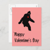 カスタマイズビッグフットのバレンタインの郵便はがき- シーズンポストカード (正面/裏面)