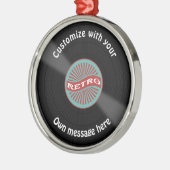 カスタマイズビニル記録 メタルオーナメント (左)