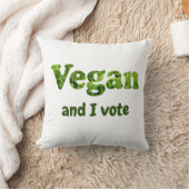 カスタマイズビーガン活動家投票者 クッション (ブランケット)