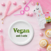 カスタマイズビーガン活動家投票者 ペーパープレート (パーティー)