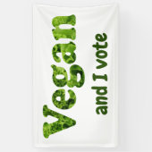 カスタマイズビーガン活動家投票者 横断幕 (縦)