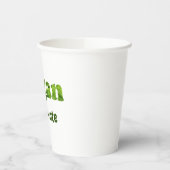 カスタマイズビーガン活動家投票者 紙コップ (左)