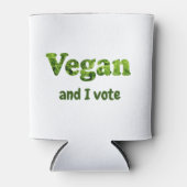 カスタマイズビーガン活動家投票者 缶クーラー (正面)