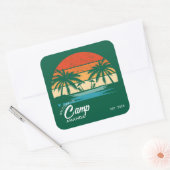 カスタマイズビーチキャンプ ブライズパーティー オーダーメイド スクエアシール (封筒)