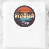 カスタマイズビーチキャンプ ブライズパーティー オーダーメイド ラウンドシール (バッグ)