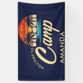 カスタマイズビーチキャンプ ブライズパーティー オーダーメイド 横断幕 (縦)