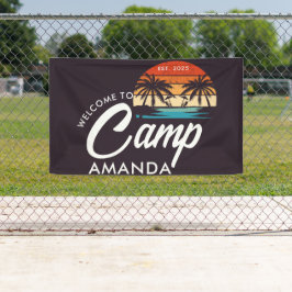 カスタマイズビーチキャンプ ブライズパーティー オーダーメイド 横断幕