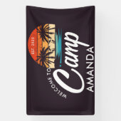 カスタマイズビーチキャンプ ブライズパーティー オーダーメイド 横断幕 (縦)