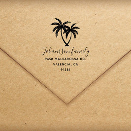 カスタマイズビーチモダン差出人住所 セルフインキングスタンプ