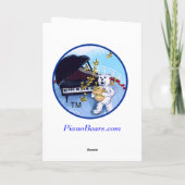 カスタマイズピアノ学生のためのピアノ演奏会カード- カード (裏面)