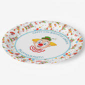 カスタマイズピエロ誕生日パーティリトルボーイおもしろい ペーパープレート (アングル)