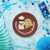 カスタマイズピザパーティーハッピーバースデー紙プレート ペーパープレート (パーティー)