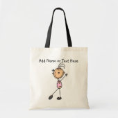 カスタマイズピンクの女の子の体育専門家のトートバック トートバッグ (正面)