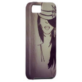 カスタマイズファッションの女の子のiPhone 5カバー- Case-Mate iPhoneケース (裏面/右)