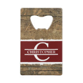 カスタマイズフェイクイニシャル名 クレジットカード栓抜き (裏面)