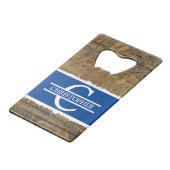 カスタマイズフェイクイニシャル クレジットカード栓抜き (正面アングル)