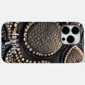 カスタマイズフェイク可能なレザー抽象芸術ミニマリスト Case-Mate iPhoneケース (裏面 (横))