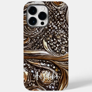 カスタマイズフェイク可能なレザー抽象芸術 Case-Mate iPhone 14 PRO MAXケース